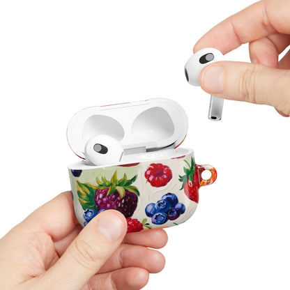 Colorful Berry Print AirPod Case - Fruit Inspired Design for Music Lovers