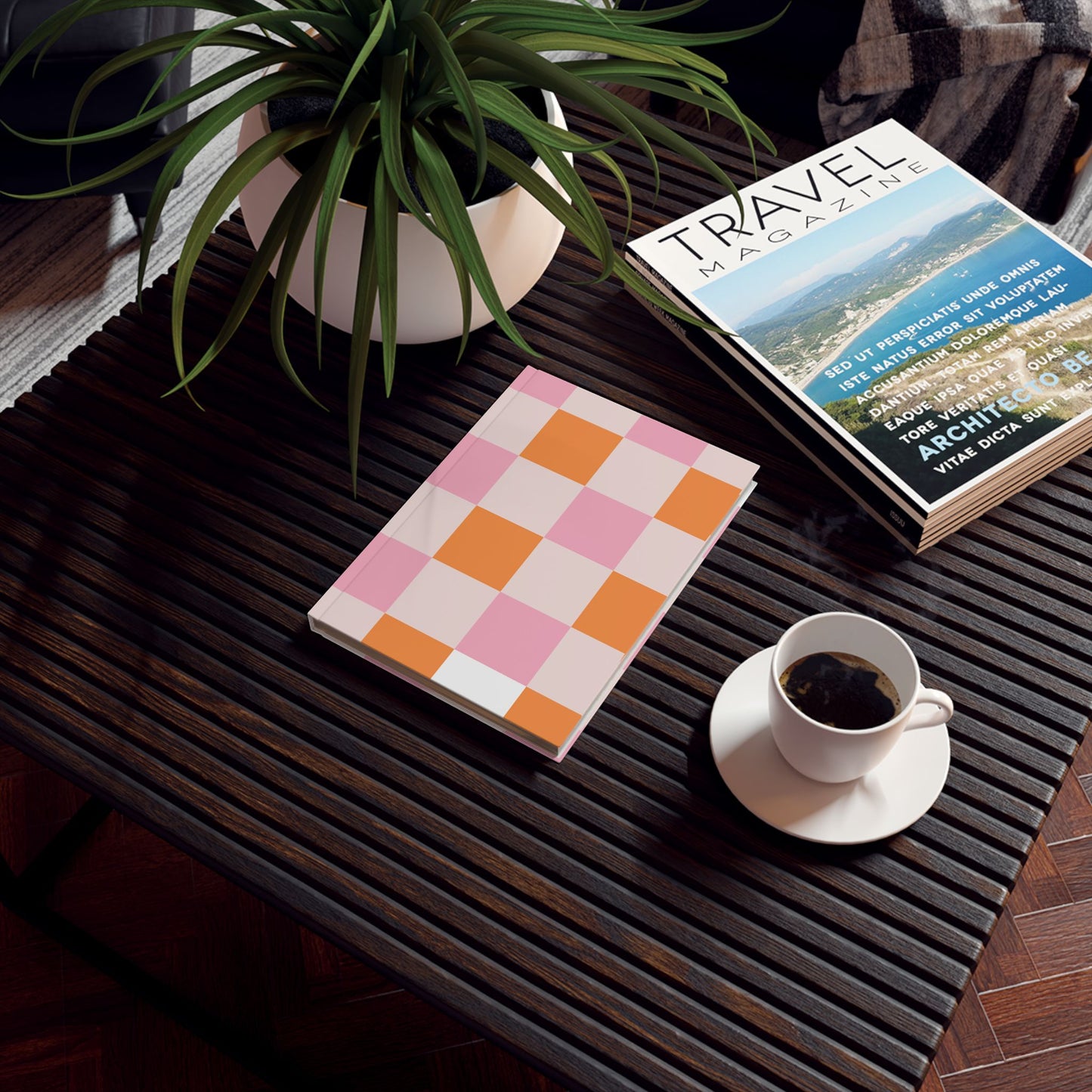 Colorful Checker Hard Backed Journal | Note-Taking | Diary Writing | Sketching | Back to School