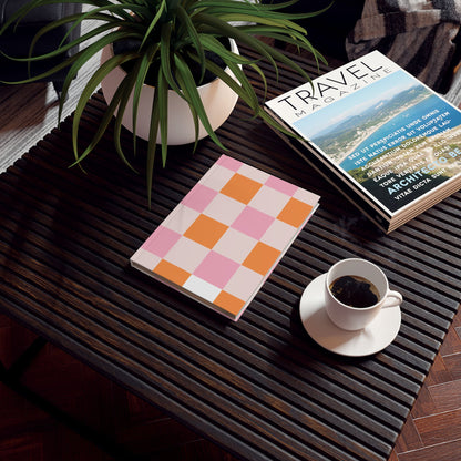 Colorful Checker Hard Backed Journal | Note-Taking | Diary Writing | Sketching | Back to School