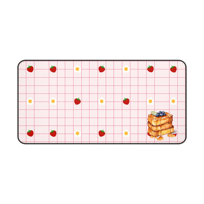 Waffle Me Crazy Desk Mat - Aesthetic Workspace Decor
