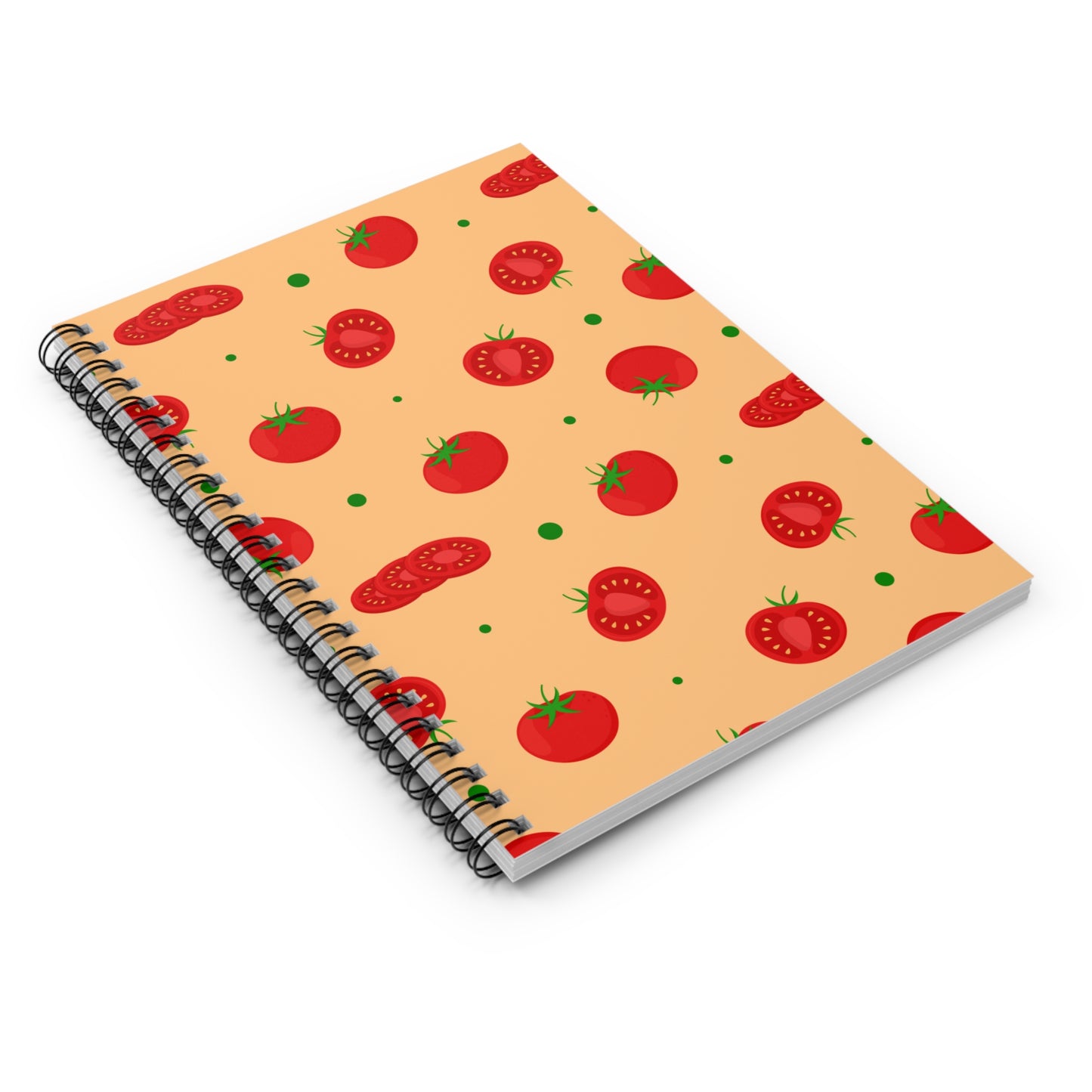 Tomato Pattern Spiral Notebook | Ruled | Journal