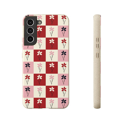 Pop Petal Plaid Eco-Friendly Phone Cases | Biodegradable | Sustainable