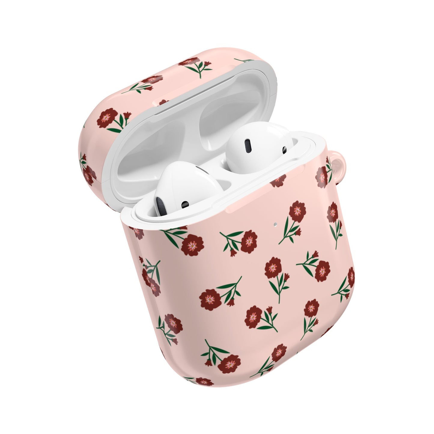Crimson Bloom AirPod Case