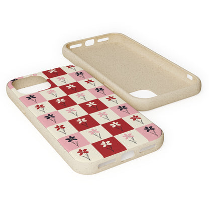 Pop Petal Plaid Eco-Friendly Phone Cases | Biodegradable | Sustainable