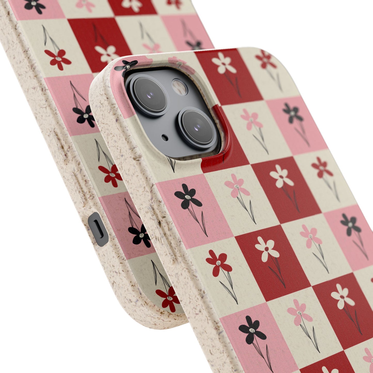 Pop Petal Plaid Eco-Friendly Phone Cases | Biodegradable | Sustainable