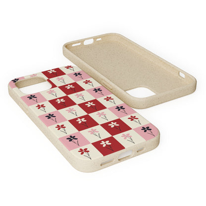Pop Petal Plaid Eco-Friendly Phone Cases | Biodegradable | Sustainable
