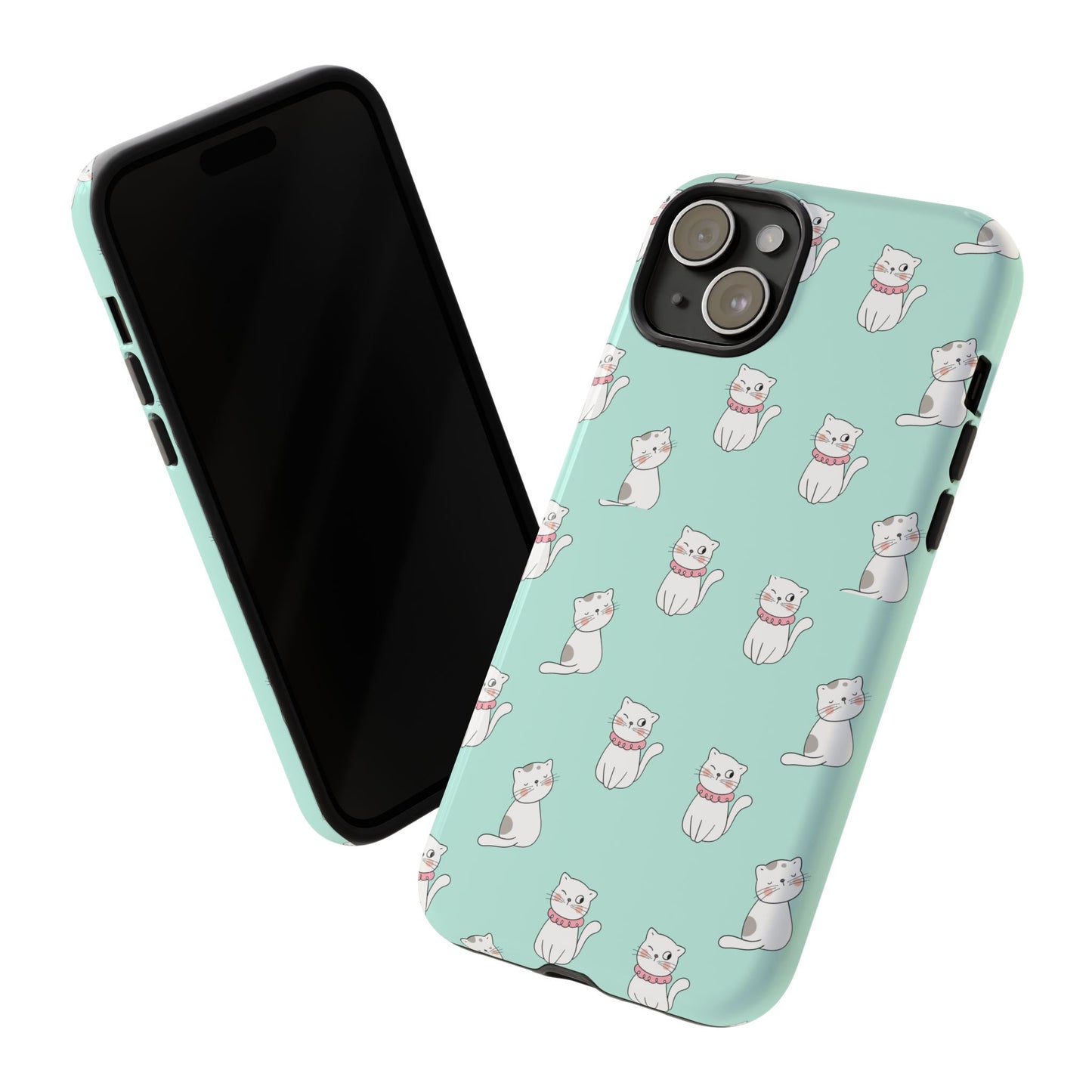 Cute Cat Pattern Phone Case for Cat Lovers
