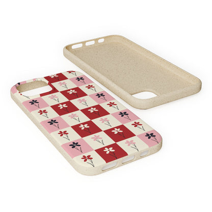Pop Petal Plaid Eco-Friendly Phone Cases | Biodegradable | Sustainable