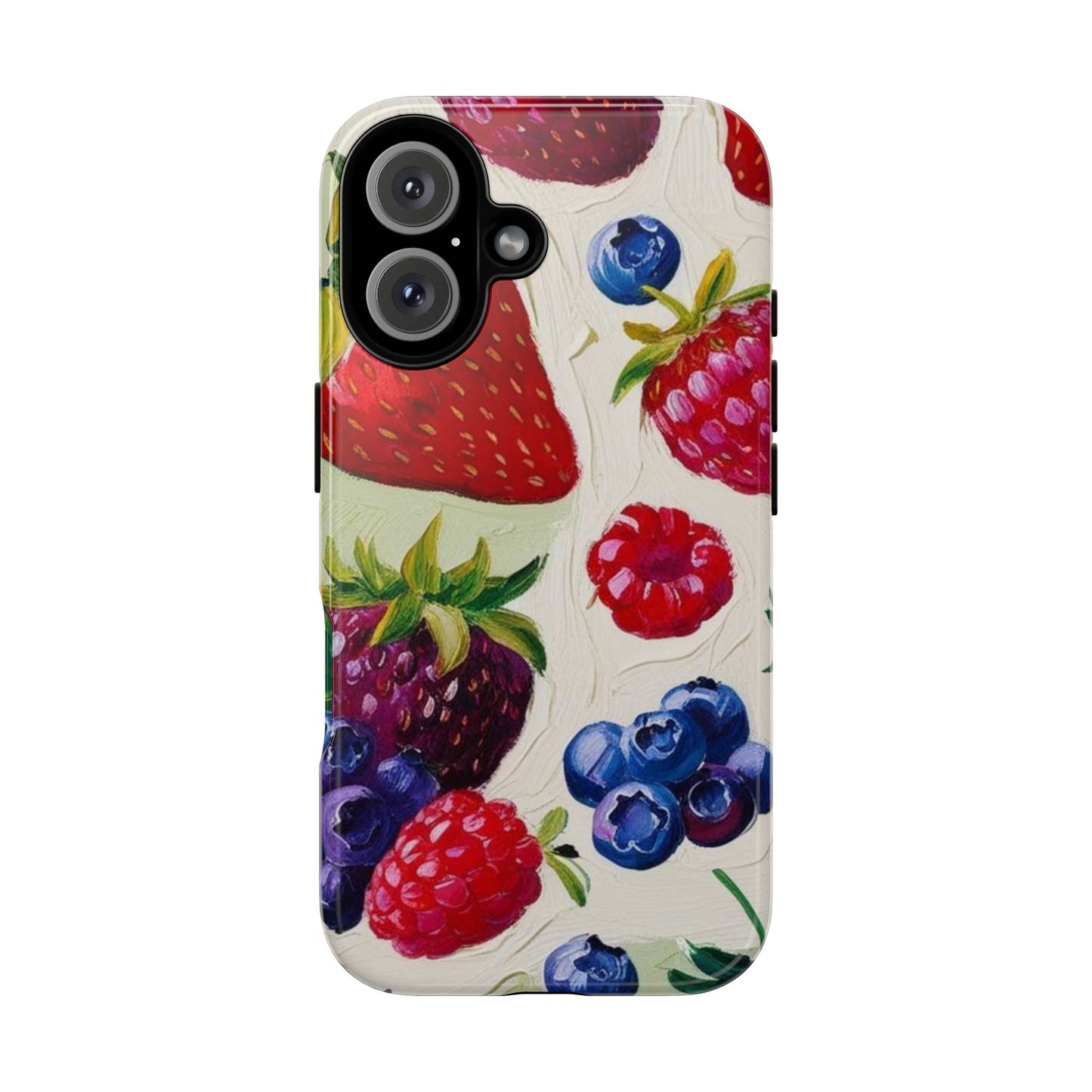 Berry Floral Phone Case - Tough Cases for Fruit Lovers