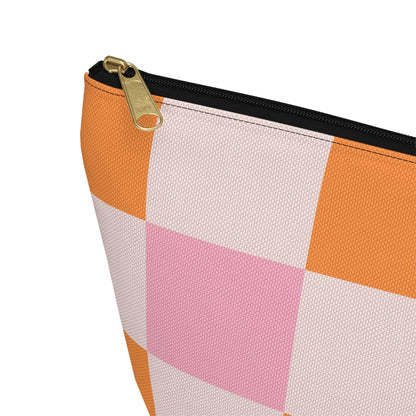 Colorful Checker Accessory Pouch | Makeup Bag | Travel Organizer