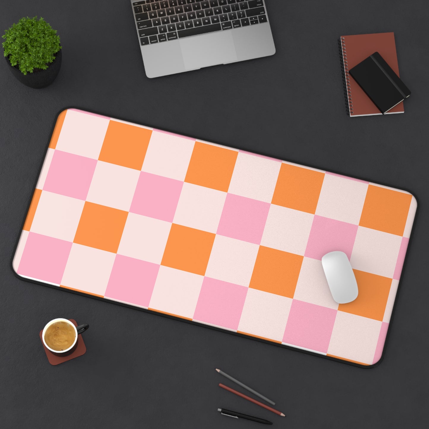 Colorful Checker Desk Mat
