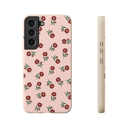 Crimson Bloom Eco-Friendly Phone Cases | Biodegradable | Sustainable