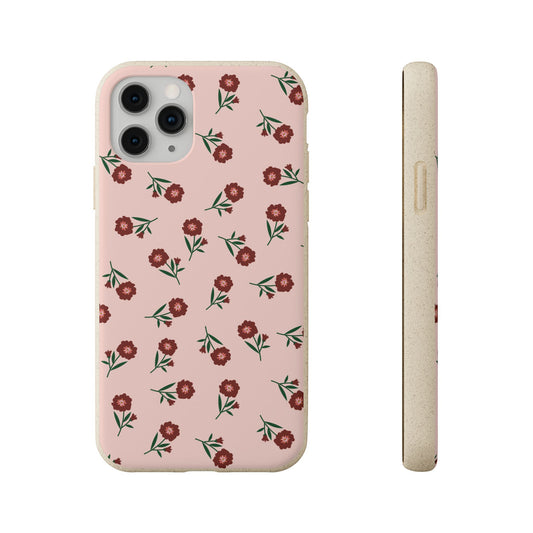 Crimson Bloom Eco-Friendly Phone Cases | Biodegradable | Sustainable