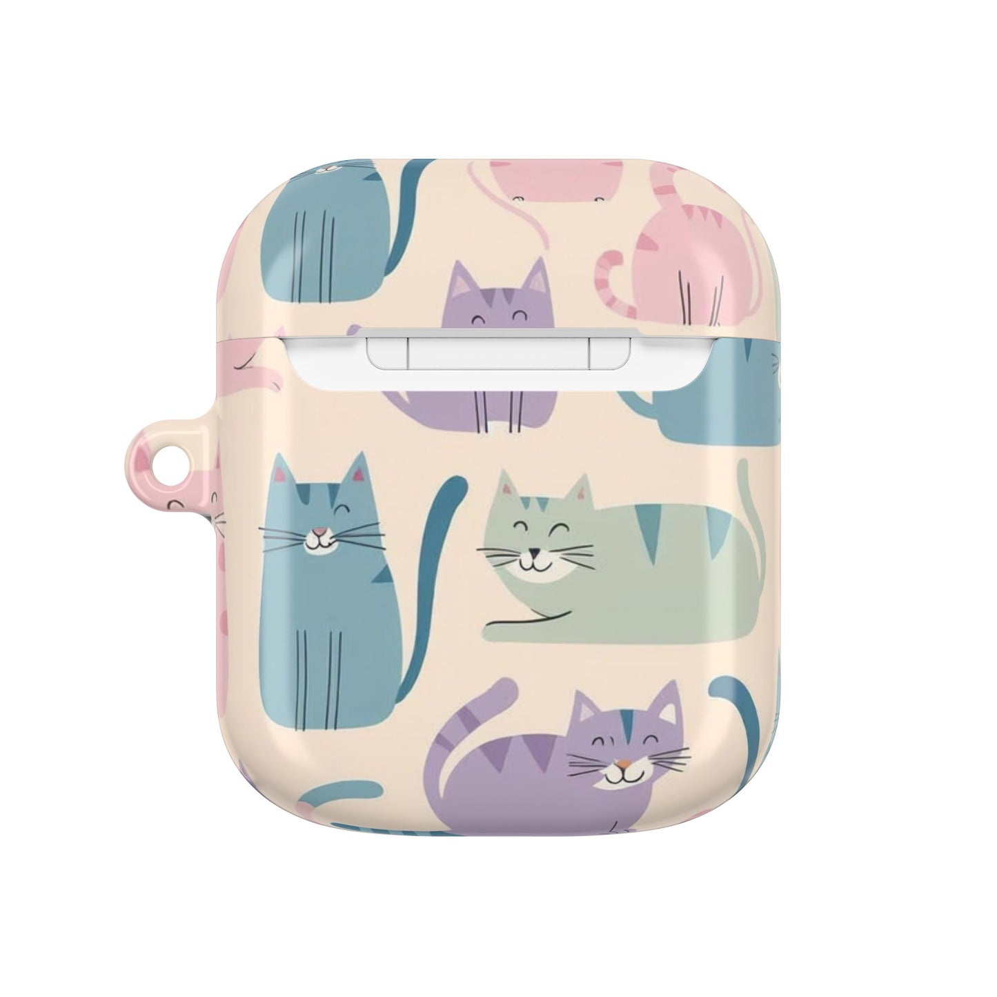 Cute Cat Pattern AirPod Case - Fun Pet Lover Accessory