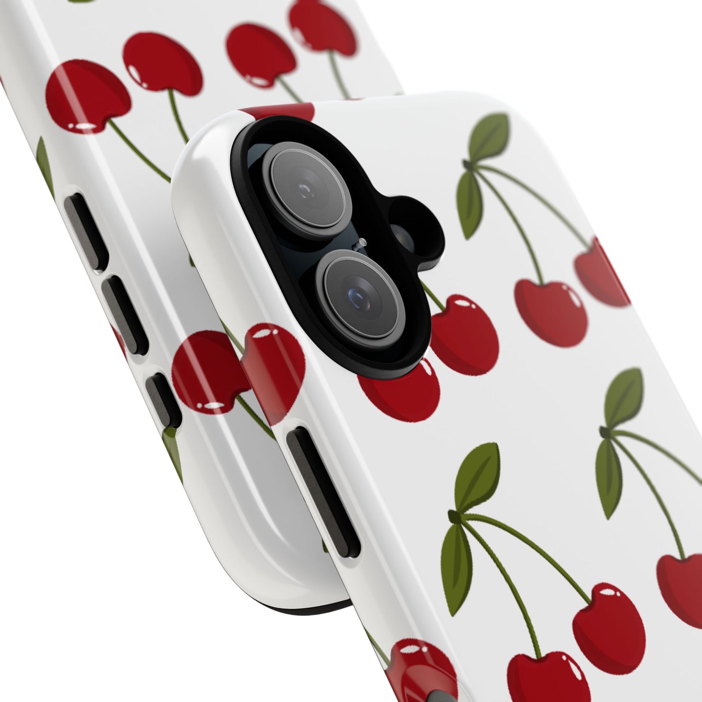 Cherry Pattern Phone Case - Tough Cases with Cute Cherry Design
