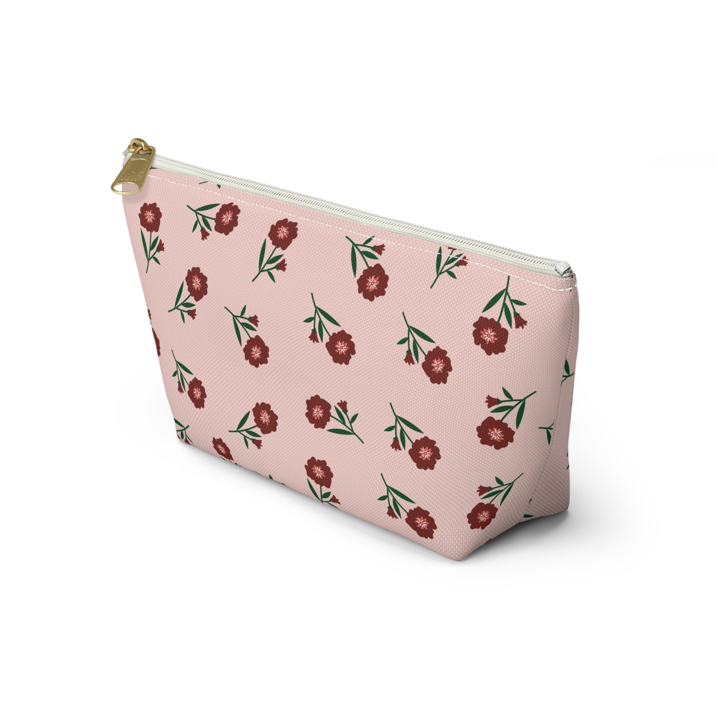 Crimson Bloom Accessory Pouch | Makeup Bag | Travel Organizer