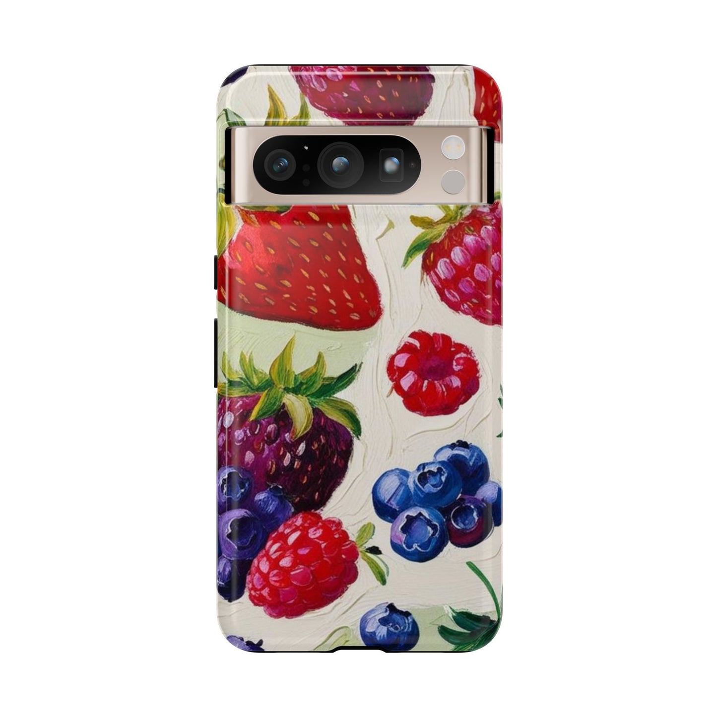 Berry Floral Phone Case - Tough Cases for Fruit Lovers