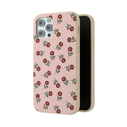 Crimson Bloom Eco-Friendly Phone Cases | Biodegradable | Sustainable