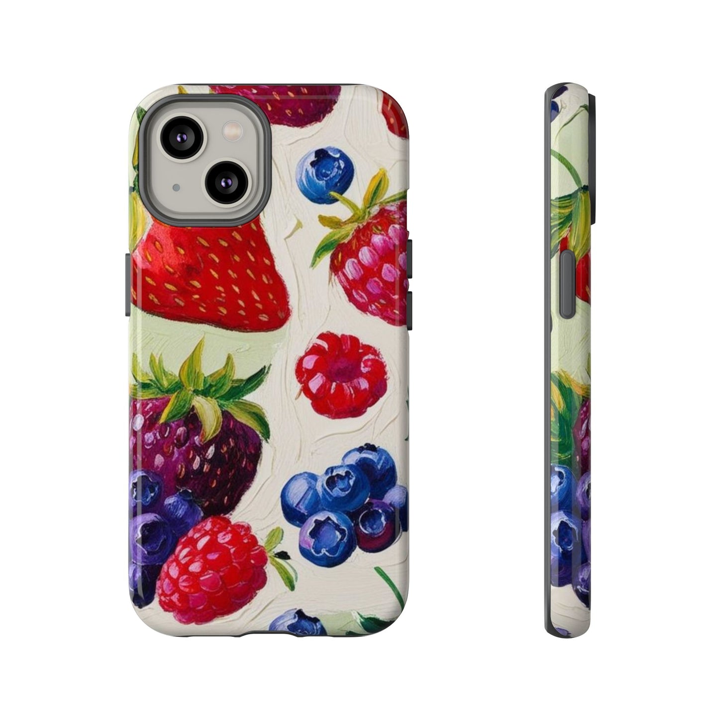 Berry Floral Phone Case - Tough Cases for Fruit Lovers