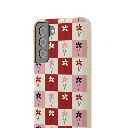 Pop Petal Plaid Eco-Friendly Phone Cases | Biodegradable | Sustainable