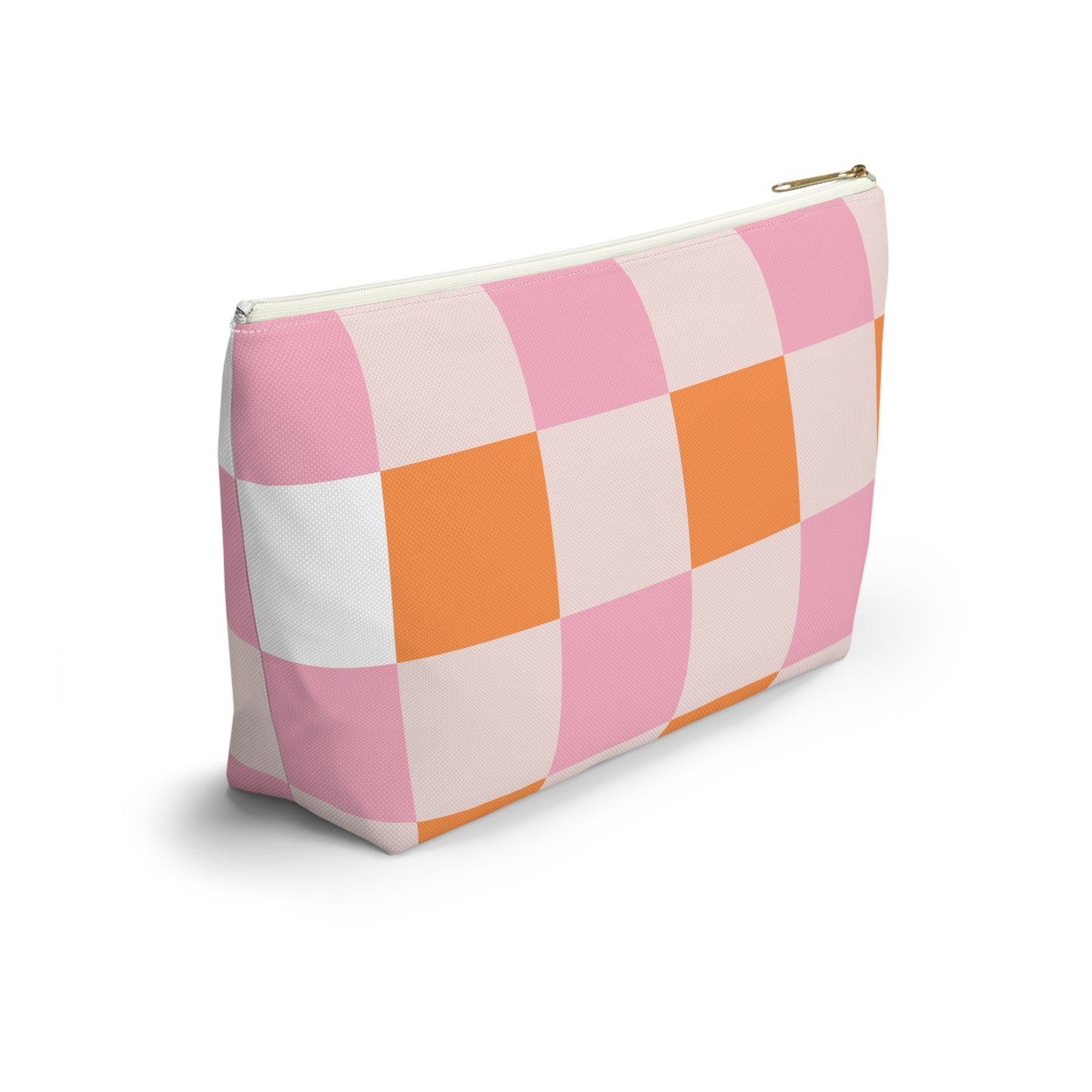 Colorful Checker Accessory Pouch | Makeup Bag | Travel Organizer