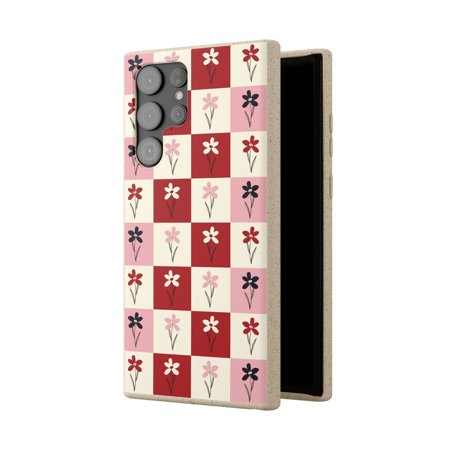 Pop Petal Plaid Eco-Friendly Phone Cases | Biodegradable | Sustainable