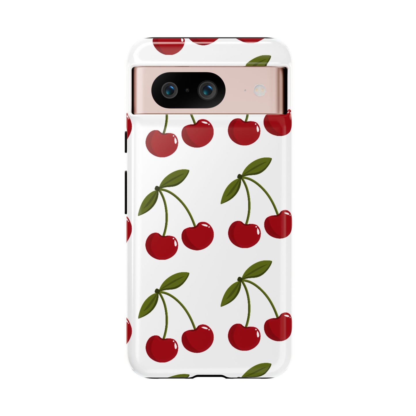 Cherry Pattern Phone Case - Tough Cases with Cute Cherry Design