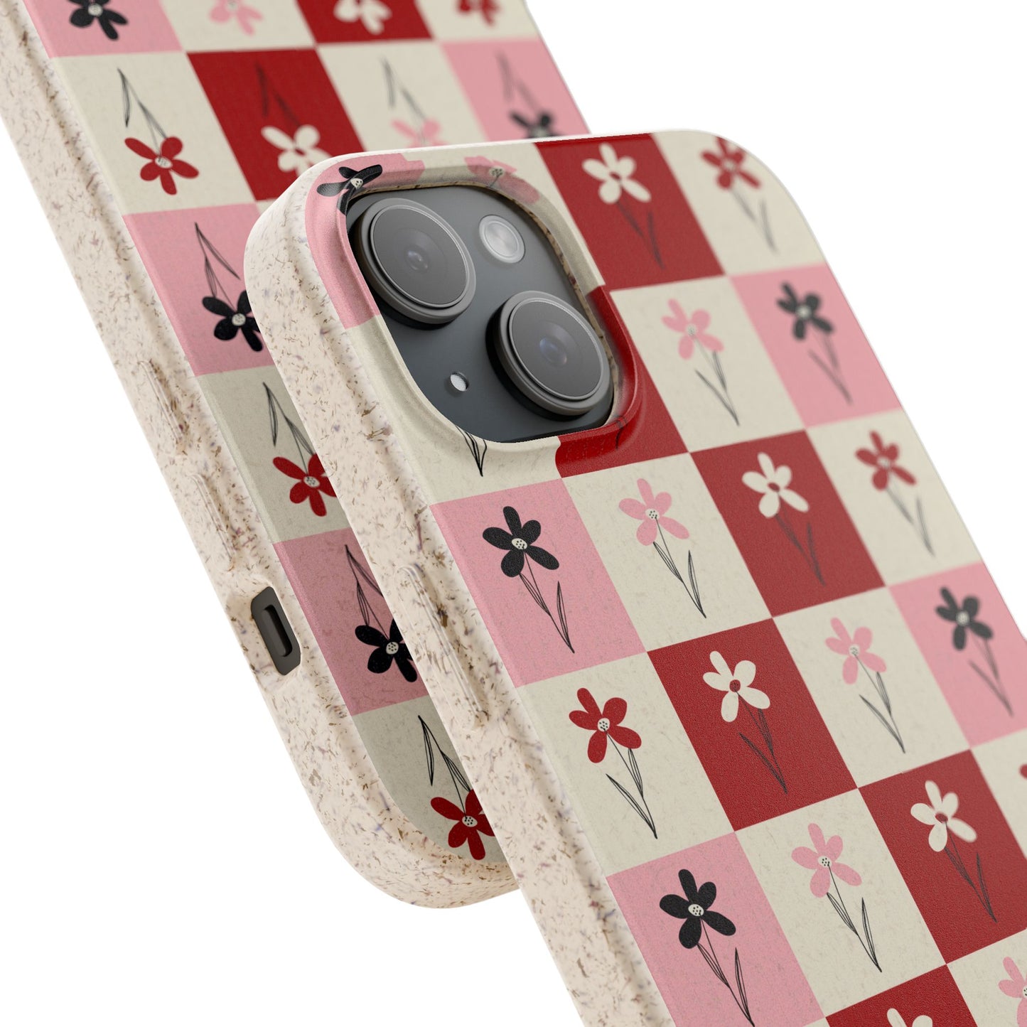 Pop Petal Plaid Eco-Friendly Phone Cases | Biodegradable | Sustainable