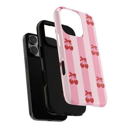 Cherry Stripe Phone Case | Tough Cases