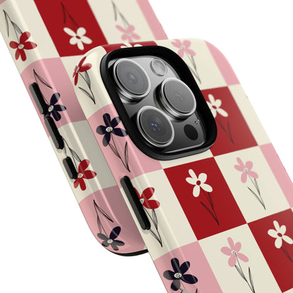 Pop Petal Plaid Phone Case | Tough Cases