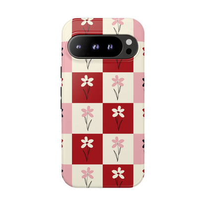 Pop Petal Plaid Phone Case | Tough Cases