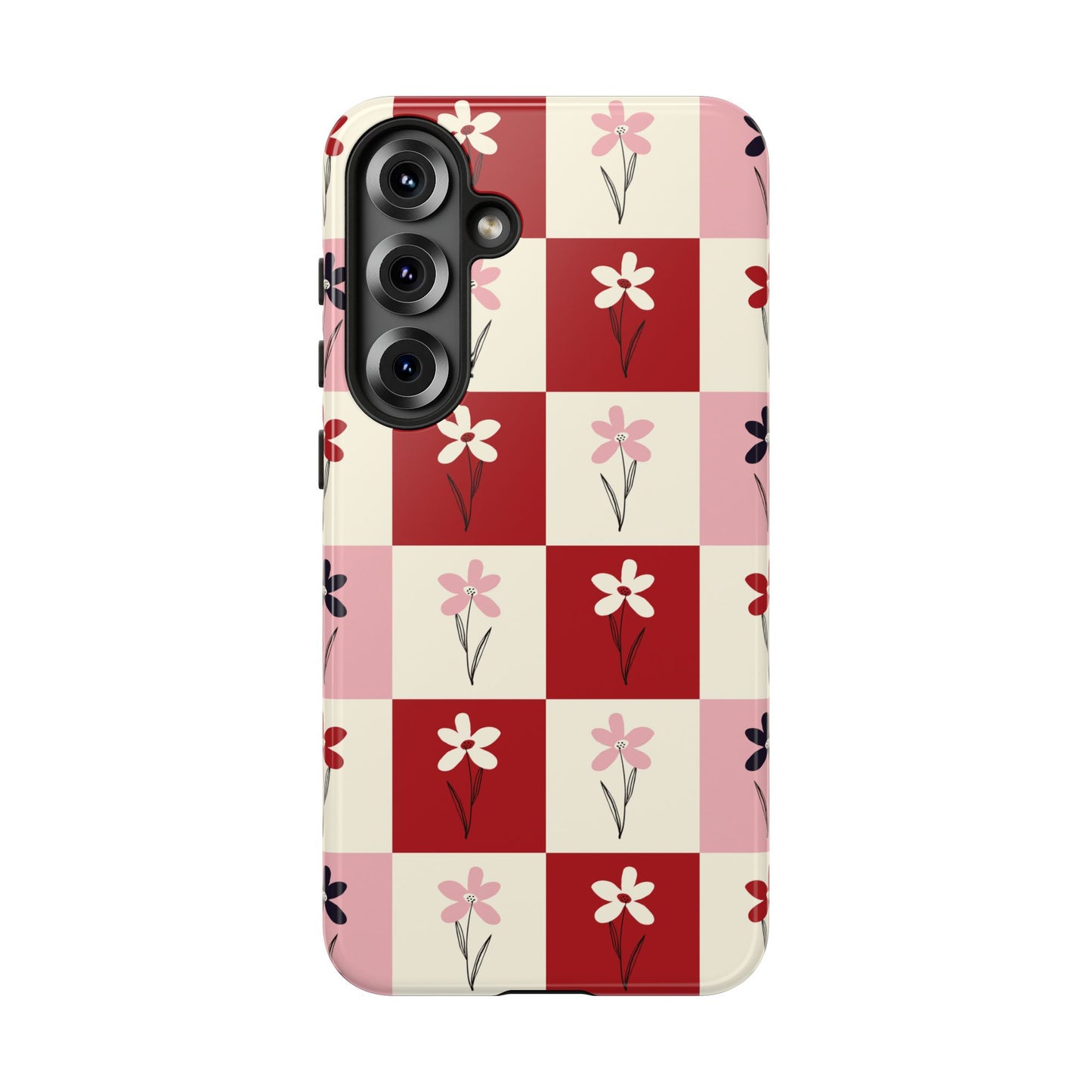Pop Petal Plaid Phone Case | Tough Cases