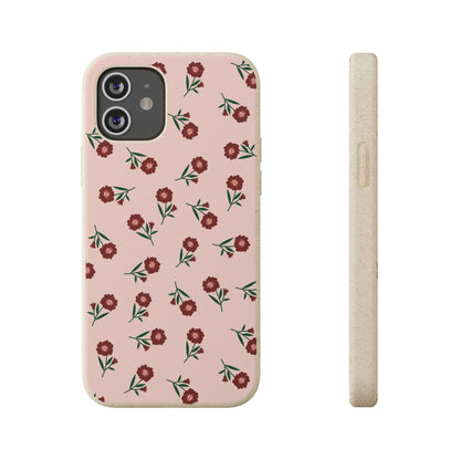 Crimson Bloom Eco-Friendly Phone Cases | Biodegradable | Sustainable