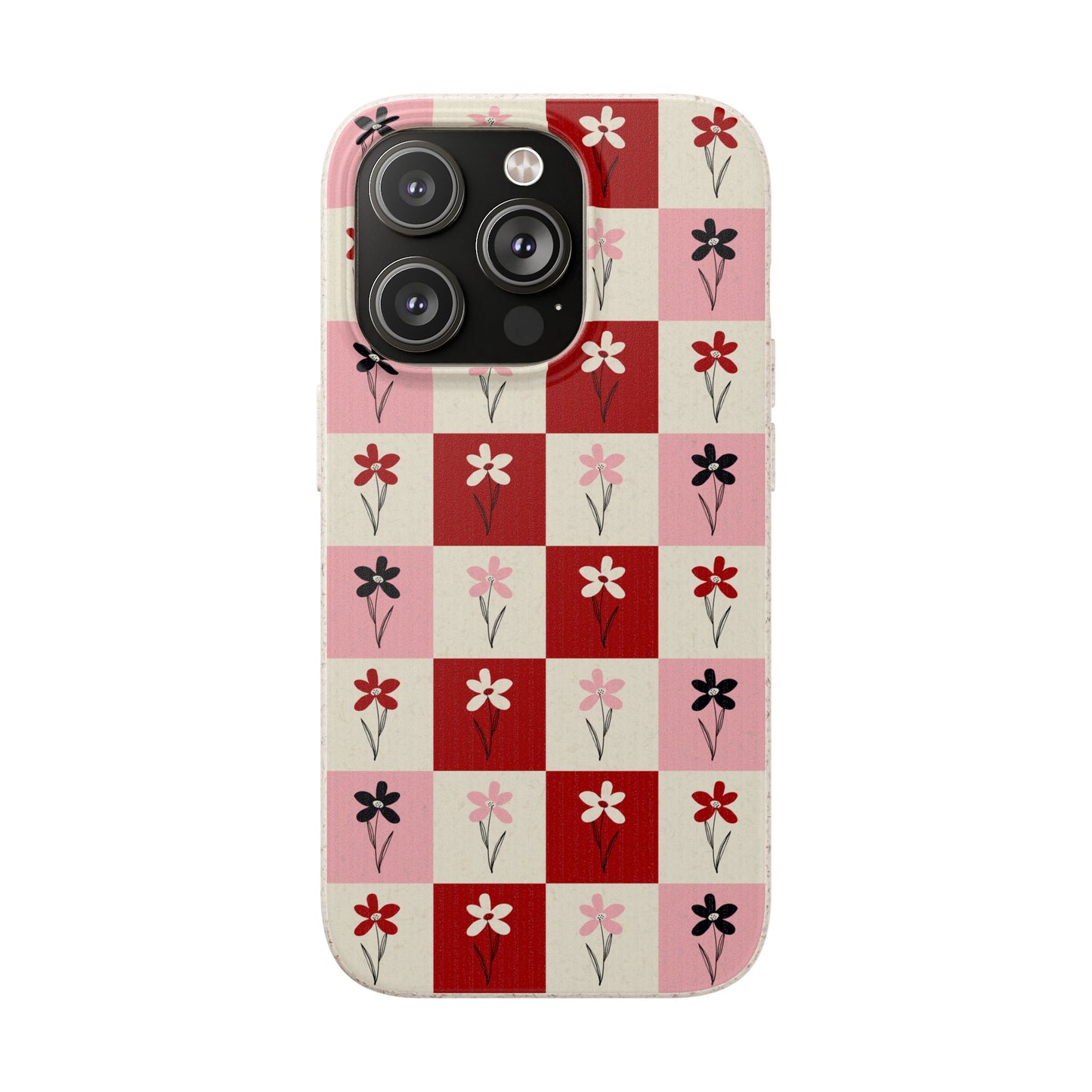 Pop Petal Plaid Eco-Friendly Phone Cases | Biodegradable | Sustainable
