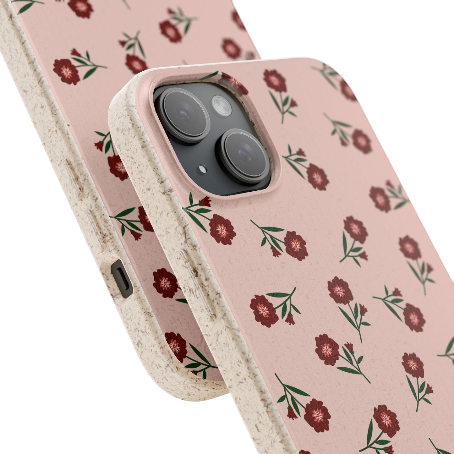 Crimson Bloom Eco-Friendly Phone Cases | Biodegradable | Sustainable