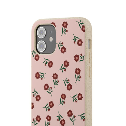 Crimson Bloom Eco-Friendly Phone Cases | Biodegradable | Sustainable