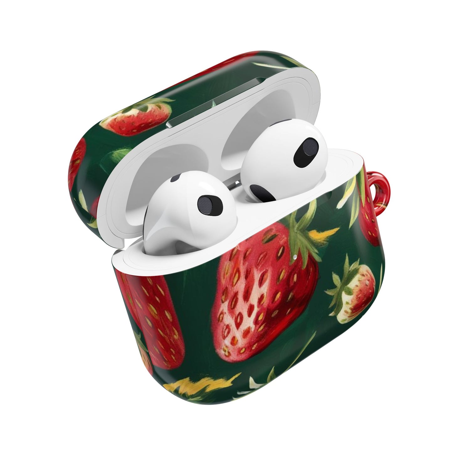 Strawberry AirPod Case - Cute Floral Accessory for Music Lovers