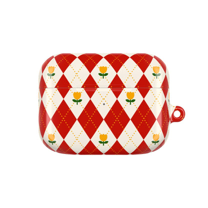 Floral Diamond Pattern AirPod Case