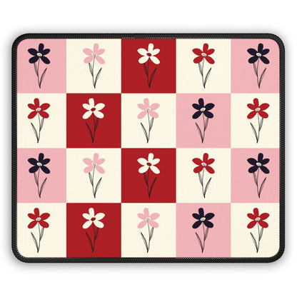 Pop Petal Plaid Mouse Pad