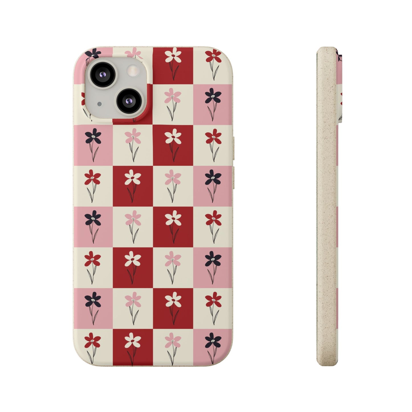Pop Petal Plaid Eco-Friendly Phone Cases | Biodegradable | Sustainable