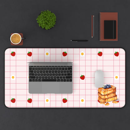 Waffle Me Crazy Desk Mat - Aesthetic Workspace Decor