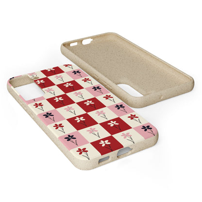 Pop Petal Plaid Eco-Friendly Phone Cases | Biodegradable | Sustainable