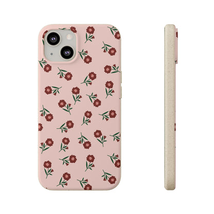 Crimson Bloom Eco-Friendly Phone Cases | Biodegradable | Sustainable