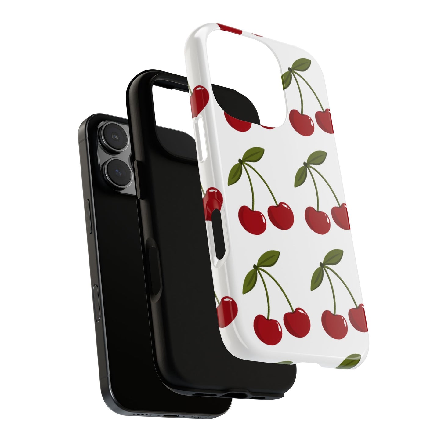 Cherry Pattern Phone Case - Tough Cases with Cute Cherry Design