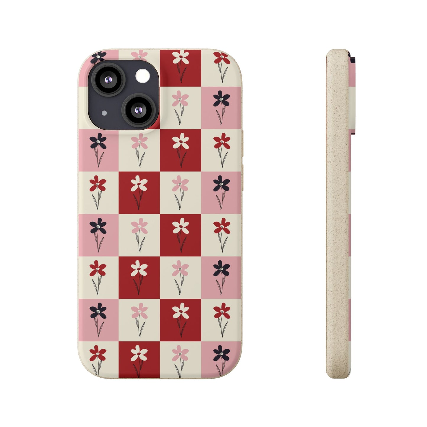 Pop Petal Plaid Eco-Friendly Phone Cases | Biodegradable | Sustainable