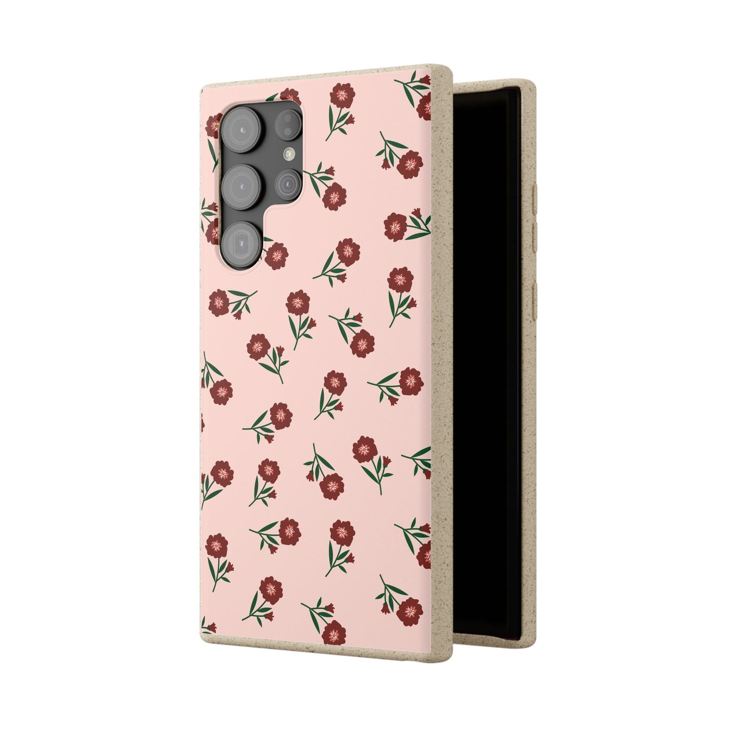 Crimson Bloom Eco-Friendly Phone Cases | Biodegradable | Sustainable