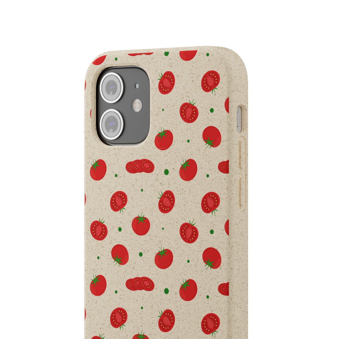 Eco-Friendly Phone Case with Tomato Design, Biodegradable Cases