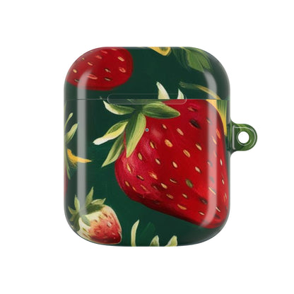 Strawberry AirPod Case - Cute Floral Accessory for Music Lovers