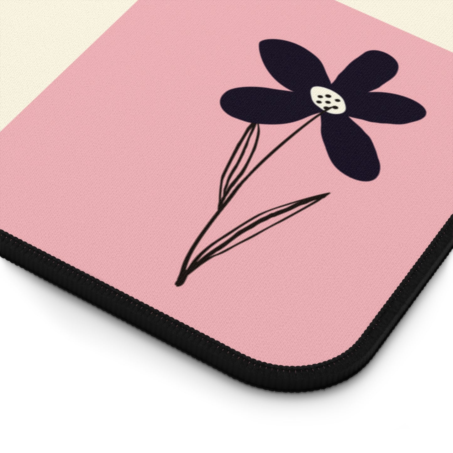 Pop Petal Plaid Desk Mat