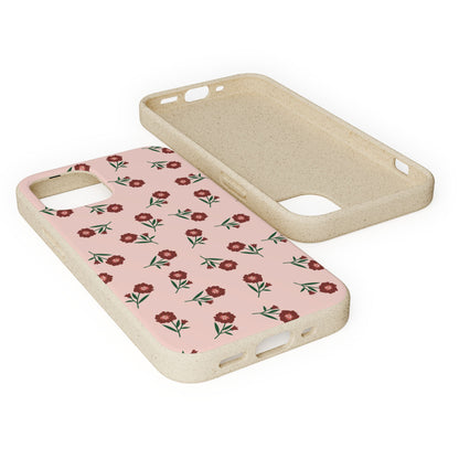 Crimson Bloom Eco-Friendly Phone Cases | Biodegradable | Sustainable